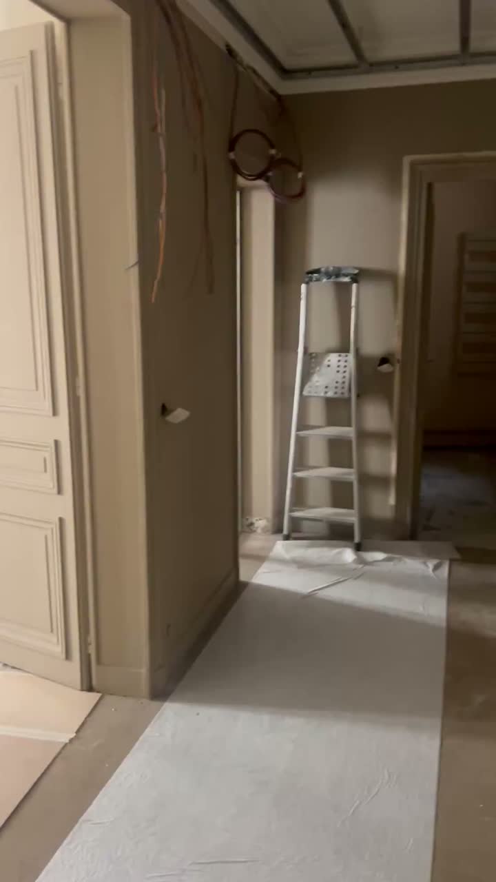 Appartement haussmannien en rénovation, Paris